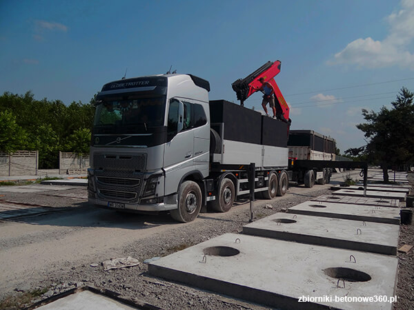 Transport szamb betonowych